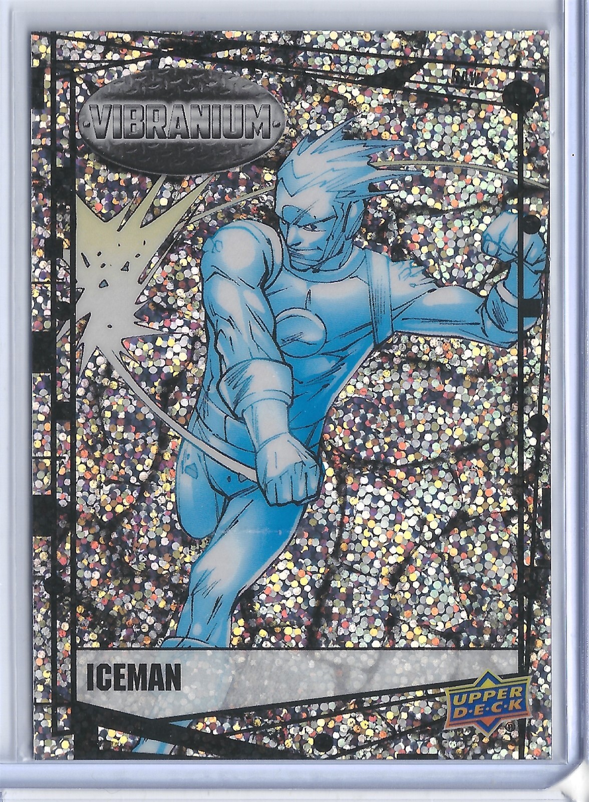 2015 Marvel Vibranium Raw Refractor Parallel #48 Iceman X-Men Upper Deck SKC