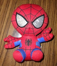 TY Beanie Baby 9” Spiderman Beanbag Plush Stuffed Glitter Eyes Marvel Avengers