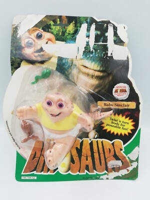 HASBRO ハズブロ 1991 Dinosaurs 恐竜家族 トーキング人形 Vintage Disney Dinosaurs Baby Sinclair Action Figure Hasbro 1991