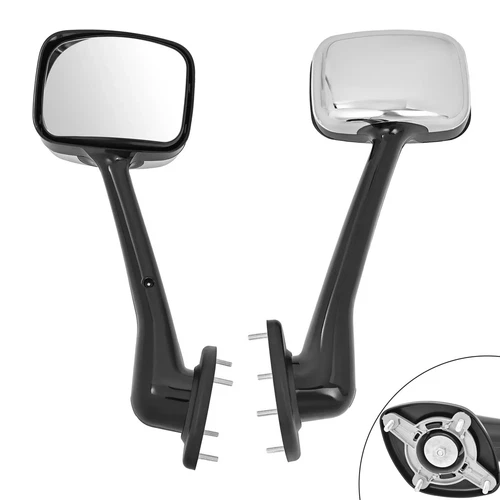 For Freightliner Cascadia 2008-2017 Hood Mirrors Chrome Manual LH+RH Side Pair