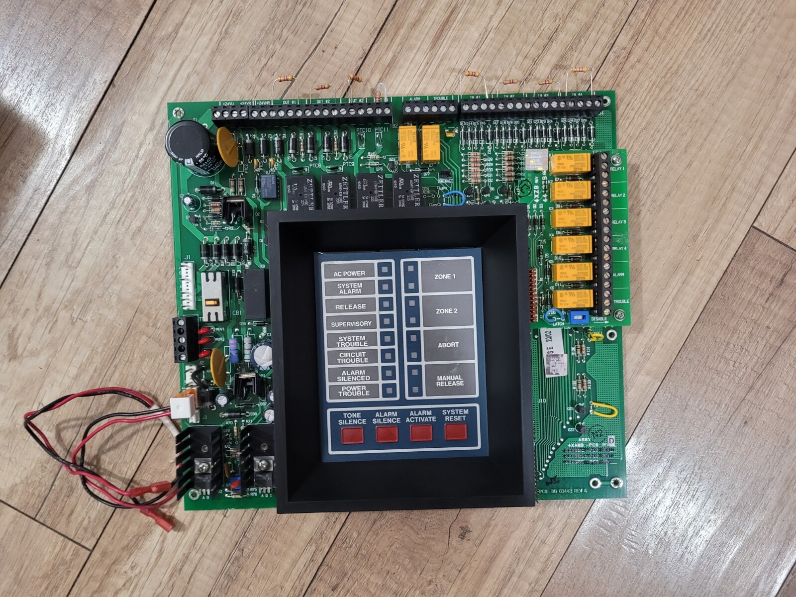 FIRE ALARM CONTROL PANEL,FIRE LITE,MODEL MS-4424BRM .(ONLY BOARD ).