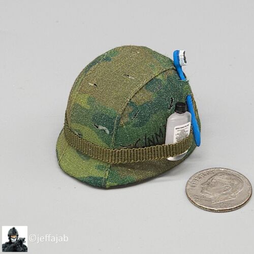 1:6 scale DJ Custom Forrest Gump in Vietnam Helmet w/ Toothbrush for 12" Figures - Afbeelding 1 van 20