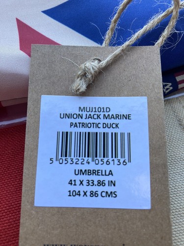 Union Jack Umbrella | Marine | Bronze Automatic Opening Double Lined - Picture 3 of 10