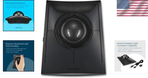 Ergonomic SlimBlade Pro Trackball - Rechargeable with Programmable Buttons - Picture 2 of 8