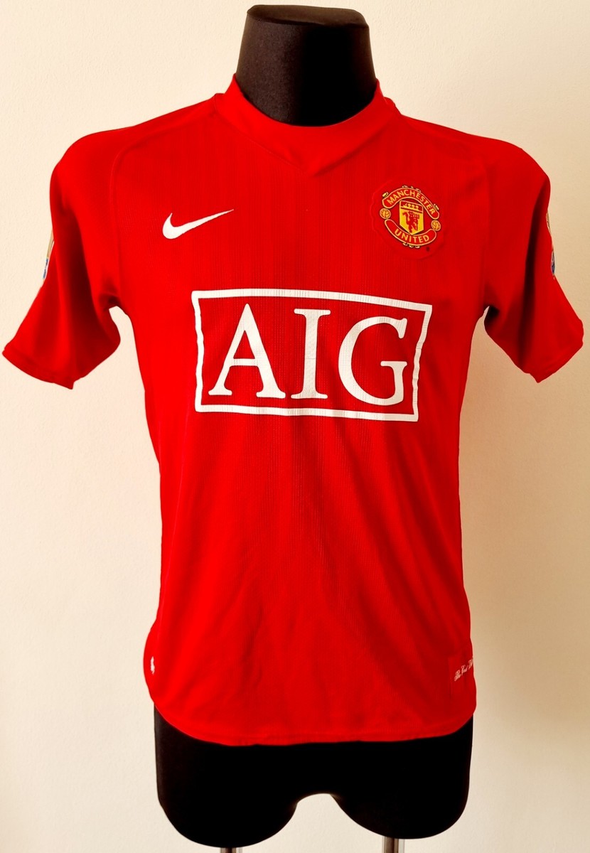 Manchester United 2007 - 2009 Home football Nike shirt #7 Ronaldo
