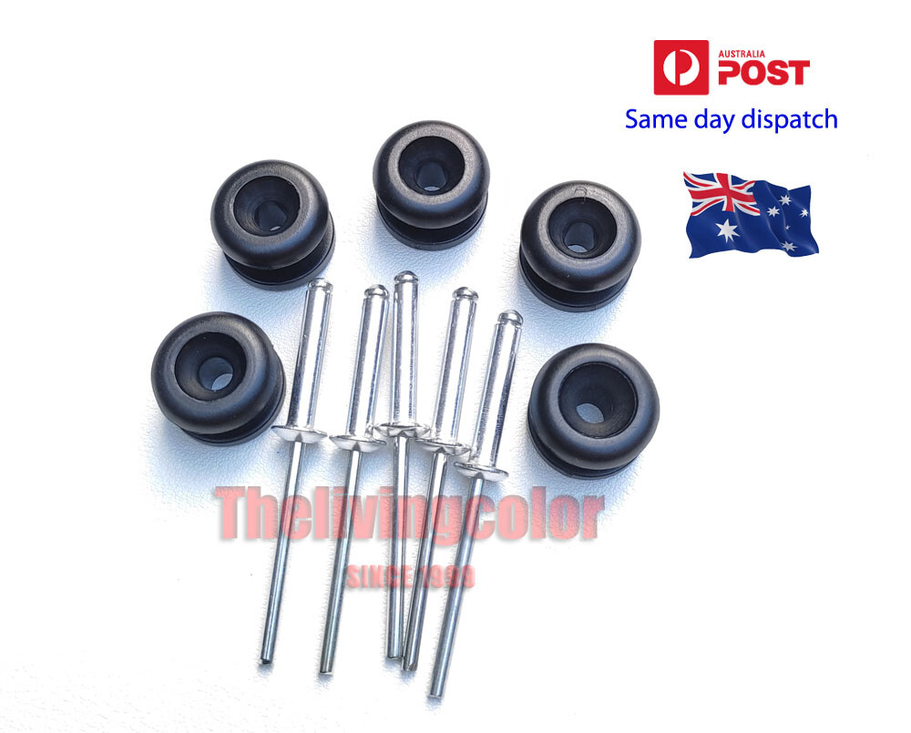 Pop Rivet 10-Pack Bunji Loops With Buttons &amp; S - Ute Tonneau Cover, Marine &amp; Repair Bungee Loops Bass Boat Wrap