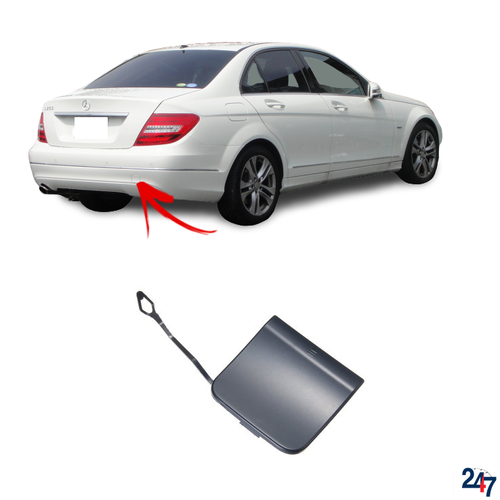 Nuevo parachoques trasero enganche remolque ojales para pintura para MB |