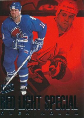 1995-96 Ultra RED LIGHT SPECIAL #8 OWEN NOLAN - Quebec Nordiques