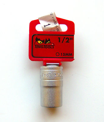 TENG TOOLS M1205156-C 15mm 1.3cm Drive 6 Punkt Metrisch Reguläre Buchse 74313503