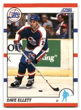 Dave Ellett 1990 Score American HOCKEY #65 Winnipeg Jets