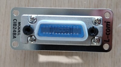 L-COM CIB24BA - IEEE-488 Bulkhead Adapter, Male / Female