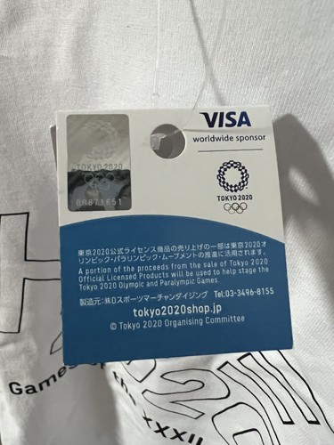 Tokyo 2020 Olympics Official Shirt Japanese Katakana Letters (NEW) Large - Picture 4 of 6