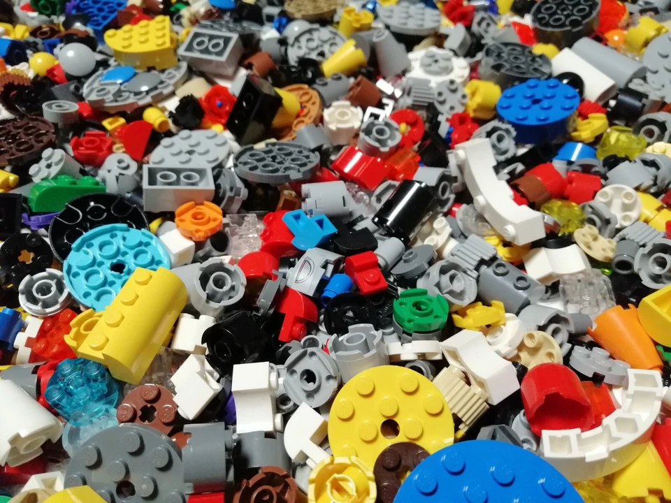 LEGO 250 Gramm Rundsteine Bricks rund / Abgerundete Steine Konvolut Sammlung - Bild 2 von 4