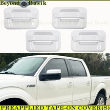 2004-2014 FORD F-150 Crew 4 Door Handle COVERS No PSK/Keypad Z1 YZ OXFORD WHITE