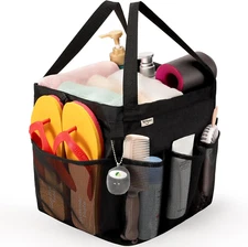 Mesh Shower Caddy Portable, Dorm Room Essentials for College Students, Large Cap