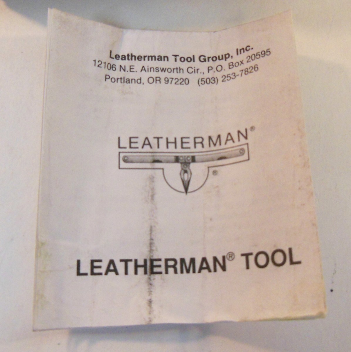 Vintage LEATHERMAN Pocket Survival Tool, 1992, US TM 1325473 Vintage LEATHERMAN Pocket Survival Tool, 1992, US TM 1325473