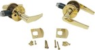 2 Sets Door Handle Set Gold Smooth Finish Door Handles and Mortice Latch