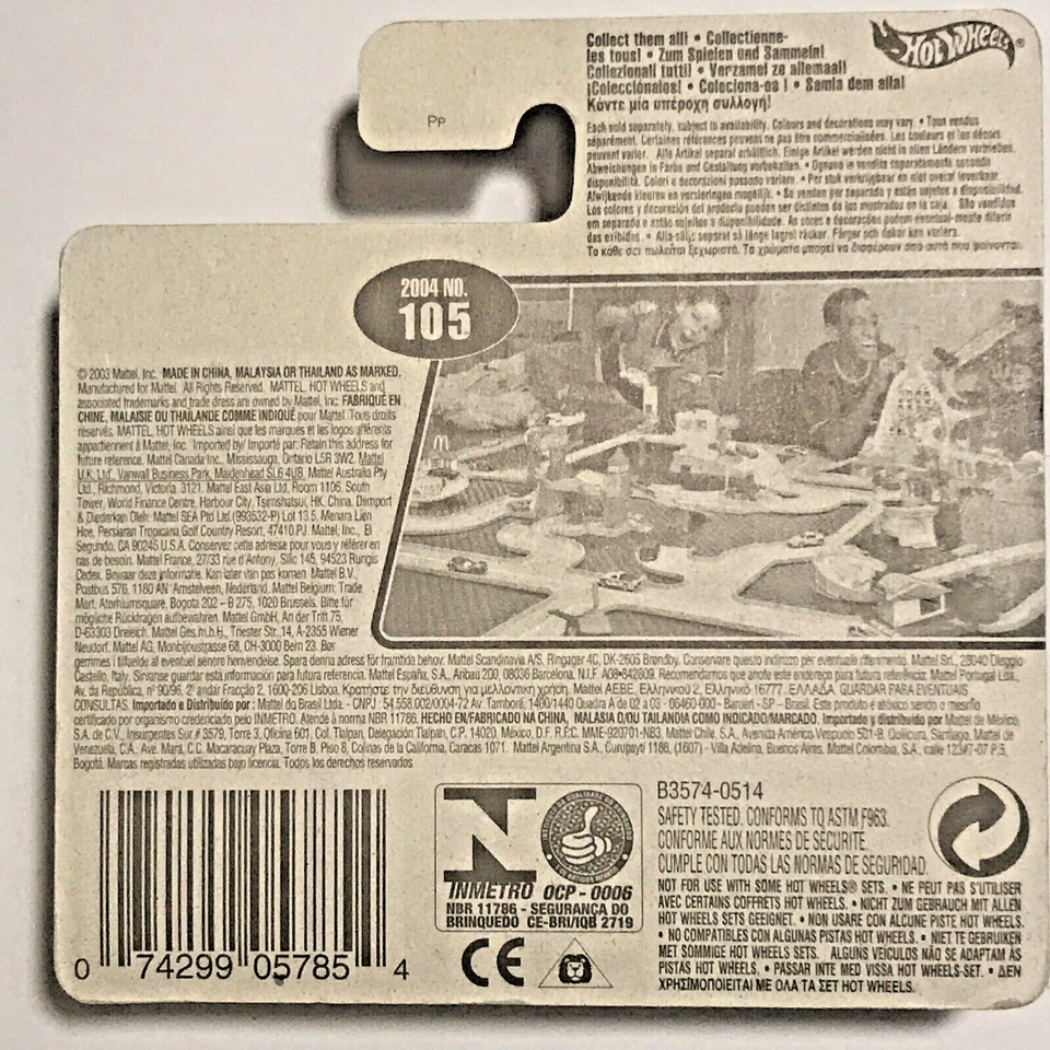 Tarjeta corta súper suave Hot Wheels Treasure Hunt muy buena condición rara tarjeta internacional Foto 3 de 4