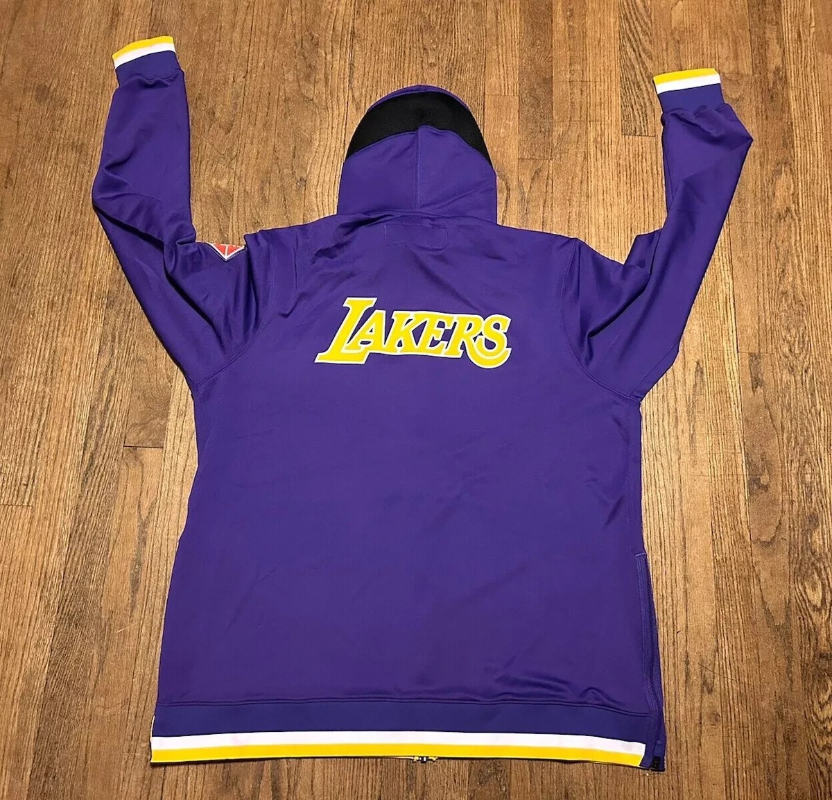 Nike NBA 75 Los Angeles LA Lakers Showtime Dri-Fit Purple Hoodie