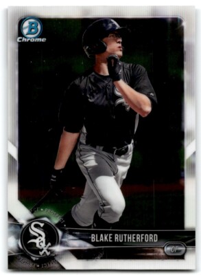Blake Rutherford Staten 2018 BOWMAN CHROME PROSPECTS BLAKE RUTHERFORD CHICAGO WHITE SOX #BCP140 ...