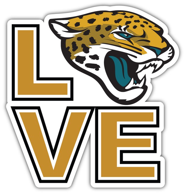 Jacksonville Jaguars Love NFL Sport Car Bumper Sticker Decal "SIZES" eBay