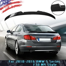FOR 10-16 BMW 5 Series F10 M4 Style Rear Trunk Lip Spoiler Wing Carbon fiber US