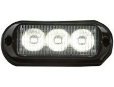Buyers 8891121 Surface Mount Led Strobe Light - 3 Clear Leds
