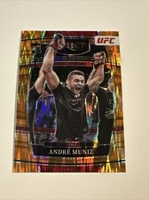 2022 Panini Select UFC Andre Muniz Concourse Orange Flash Prizm RC #34