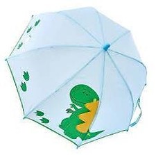 Toddler Little Boys Laura Ashley DINOSAUR 17 inch Umbrella Blue Green NWT