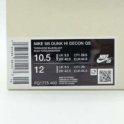 FQ1775-400 Di'orr Greenwood Nike SB Dunk High Decon QS FQ1775-400 Di'orr Greenwood Nike SB Dunk High Decon QS