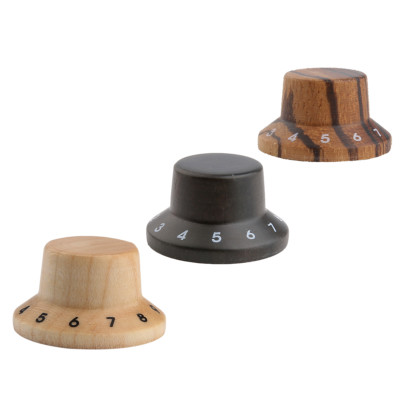 KAISH Ahornholz knöpfe ST Style Bell-Knöpfe Gitarren-Bass Top Hat-Knopf