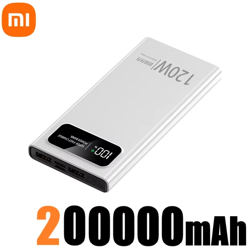 120W Super Fast Charging Power Bank - 200,000mAh Portable External Battery with High Capacity for All Devices 120W Super Fast Charging Power Bank - 200,000mAh Portable External Battery with High Capacity for All Devices