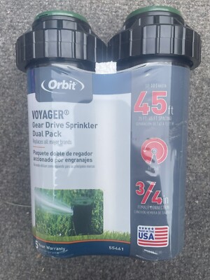 Quad Pack (4) Orbit Voyager 3/4  Female Connect Gear Drive Sprinkler Model 55461