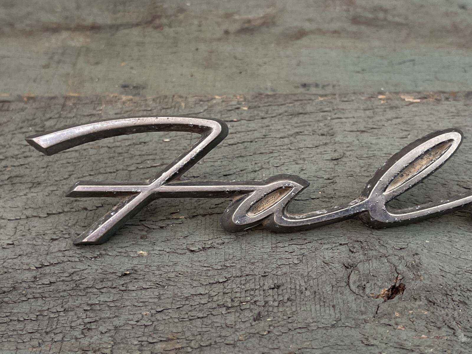 Vintage FORD Falcon XK XL XM Rear Panel Quarter Badge Fomoco C3DB