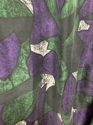 Camisa de colección Impact talla L manga larga patrón geométrico seda botones EC - Imagen 4 de 9
