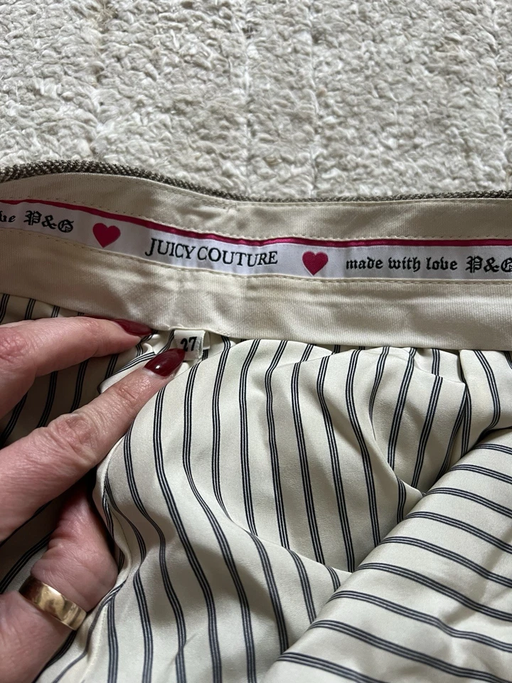 Juicy Couture Wool Silk Lined Pants Womens 27 Trousers - Image 3 of 4