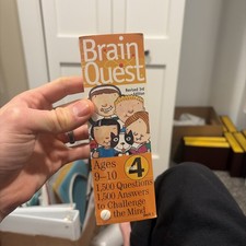 Brain Quest Grade 4 Ages 9 - 10 Decks 1  2 3rd Edition Cards Unopened