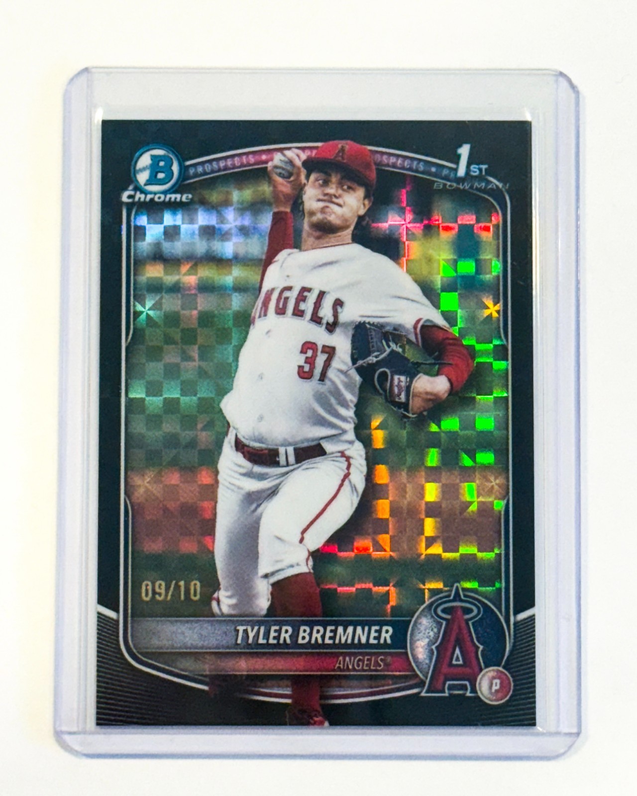 2025 Bowman Draft Tyler Bremner Chrome Black X-Fractor Refractor 1st 09/10