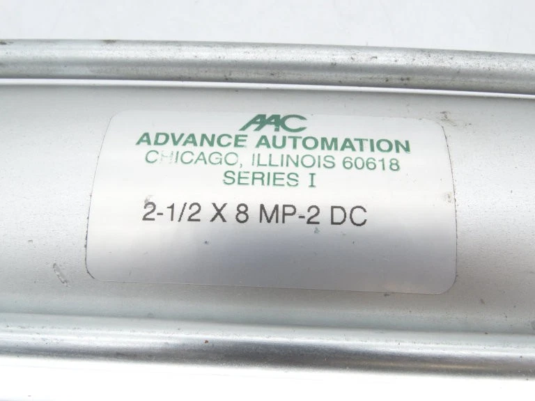 ADVANCE AUTOMATION CYLINDERS 2-1/2 X 8 MP-2 DC PNEUMATIC CYLINDER - Image 3 of 3