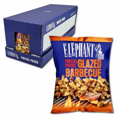 (12,25 /1kg) Elephant Pretzel Pieces Glazed Barbecue 12 Beutel je 125g