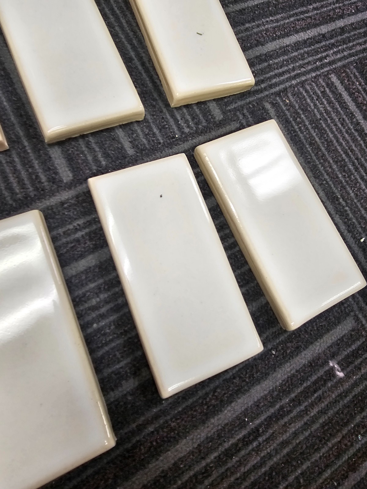 Rookwood off white tile lot 26 pieces 6 x 3 thumbnail 3