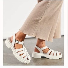 Free People Delaney Fisherman Platforms Sandals Size 37 Chunky Sandals