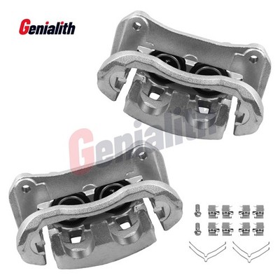 Front Brake Calipers w/ Bracket Kits For Toyota Highlander Sienna 2010 2011-2020