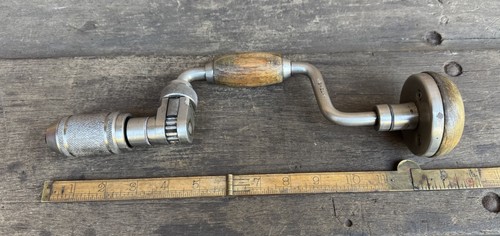 Vintage Rare Stanley No 73 Ratchet 5” Sweep Hand Brace Hand Drill Auger Old Tool - Picture 15 of 15