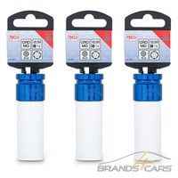 "3X BGS Schlagschrauber Schoneinsatz 17 Mm 1/2\" Schonnuss Felgennuss Alufelgen"