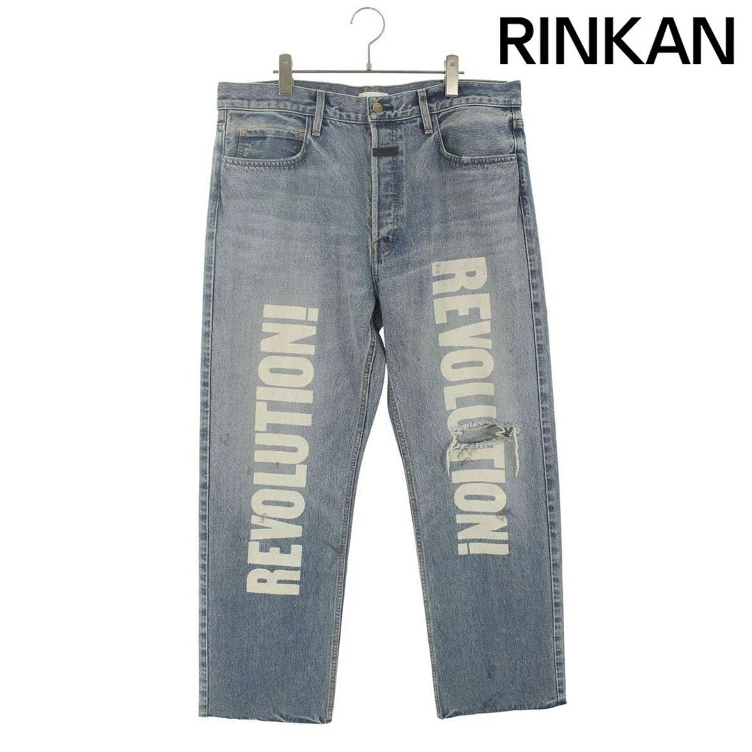 Fear of God STRAIGHT REVOLUTION JEAN Distressed Denim Pants Mens 34 Used ffc5fa5