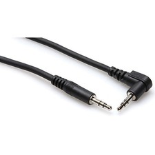 Hosa Technology Stereo Mini Male to Stereo Mini Angled Male Cable 5' 