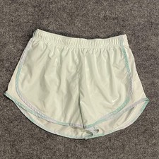 Nike Dri-FIT Tempo Running Shorts Womens Medium Mint Green Drawstring CU8890