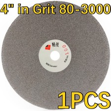 4" Grit 80-3000 Diamond Grinding Discs Flat Lap Disk Lapidary Tools for Stone