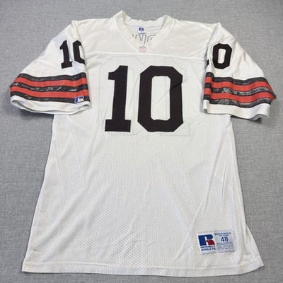 Russell Athletic Vintage Cleveland Browns Jersey Mens 48 White NFL